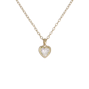 Ted Baker Crystal Heart Pendant Necklace - Gold