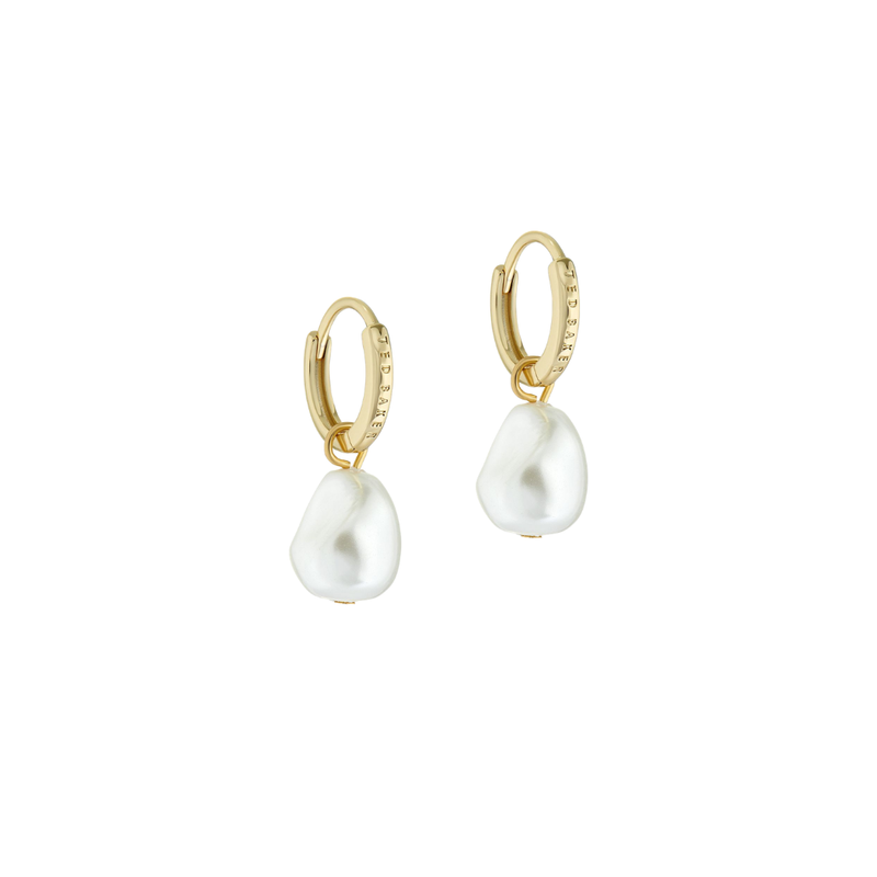 Ted Baker Periaa Pearl Drop Pendant Huggie Earrings