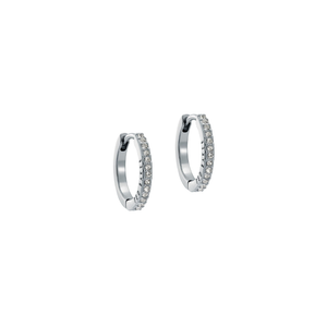 Ted Baker Heplie Crystal Hoop Earrings - Silver