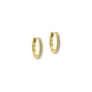 Ted Baker Heplie Crystal Hoop Earrings - Gold