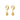 Harmony Gold Huggie Earrings