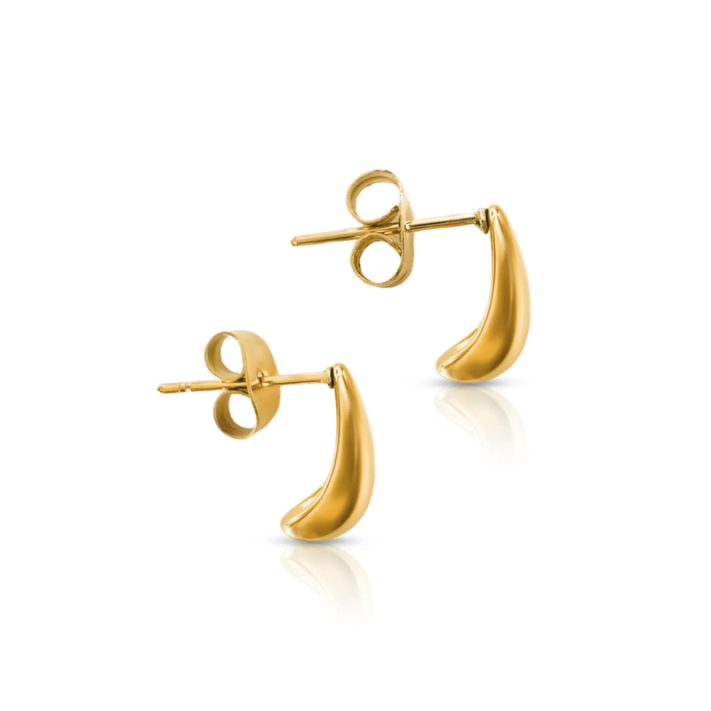 Swift Gold Stud Earrings