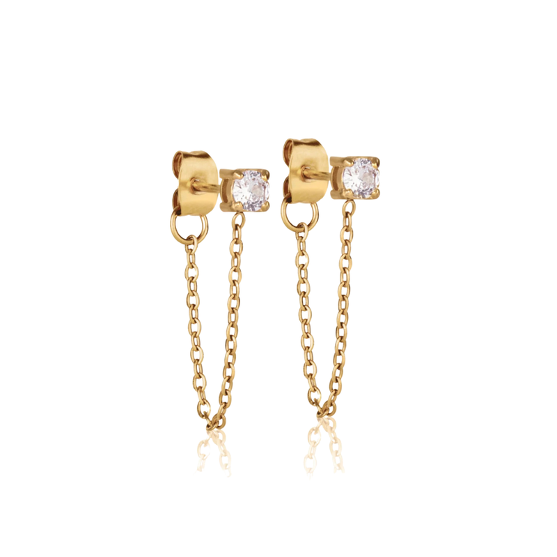 Urban Chain Stud Earrings