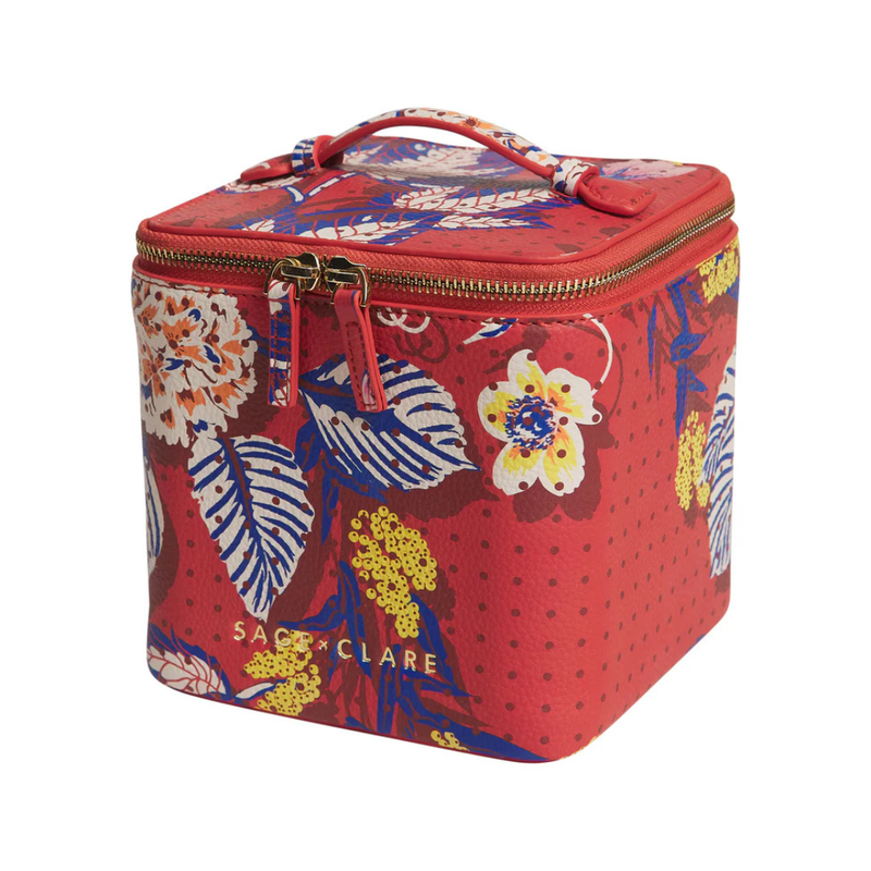 Heidi Small Vanity Case - Vermillion