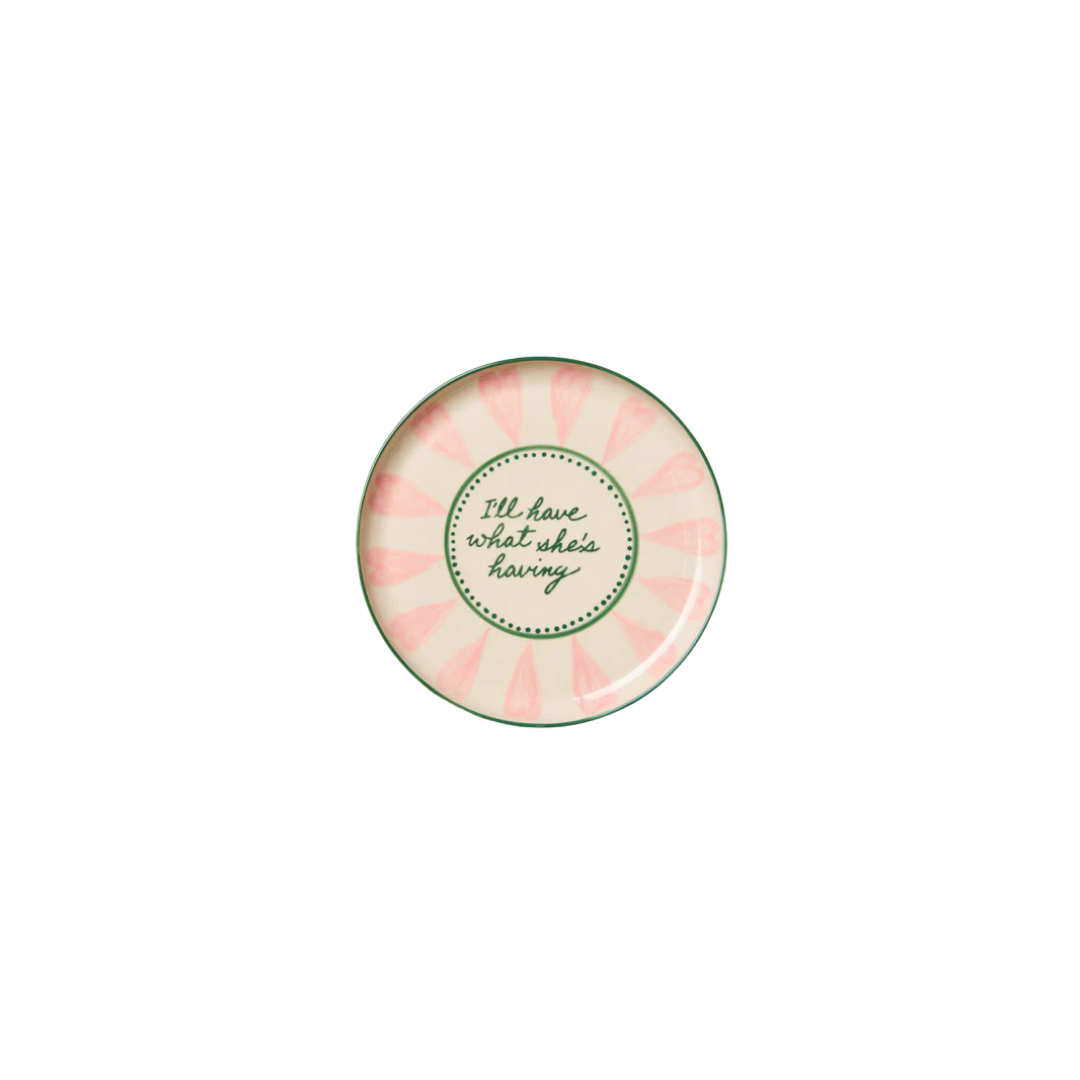 LOVE NOTES PLATE - WHAT SHES HAVING