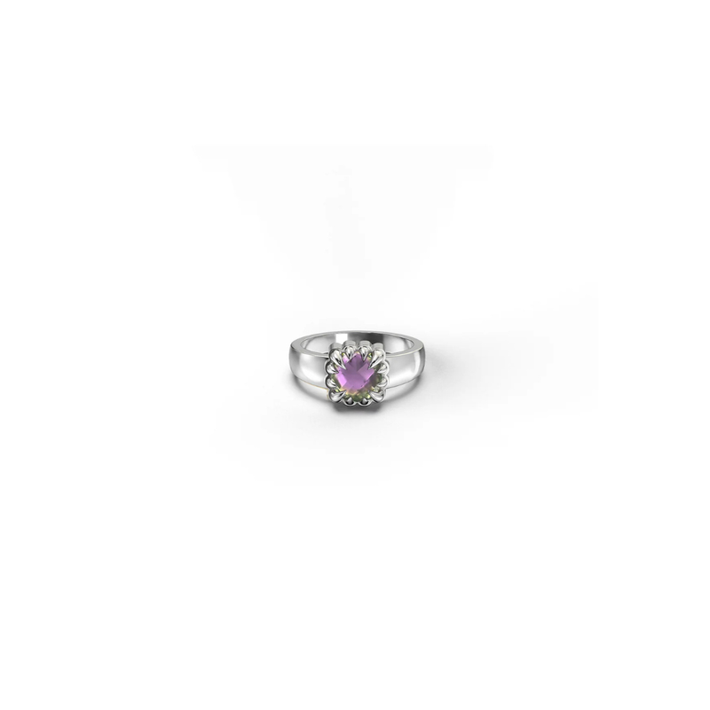 Baby Claw Ring - Mystic Quartz