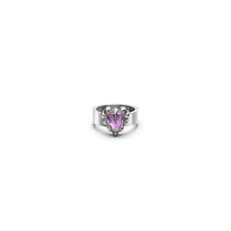 Love Claw Ring - Mystic Quartz