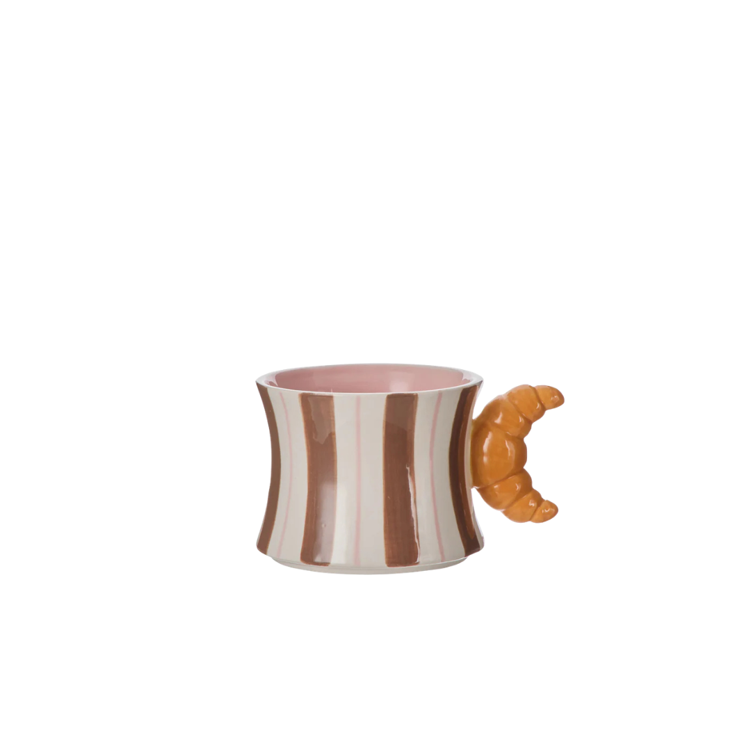 Emporium Colette Croissant Striped Mug