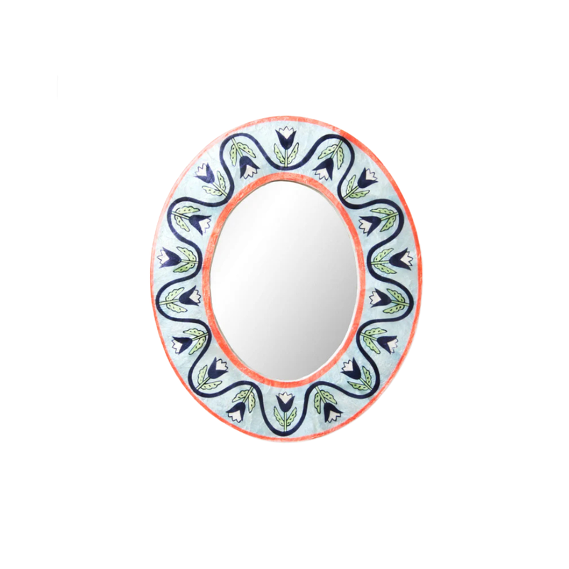Samira Mirror Blue Lotus