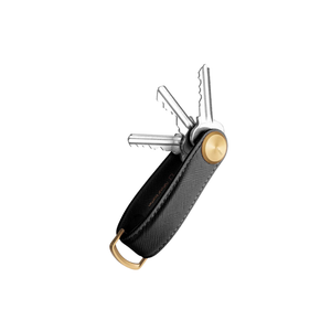 Key Organiser Pro Saffiano Leather - Liquorice Black