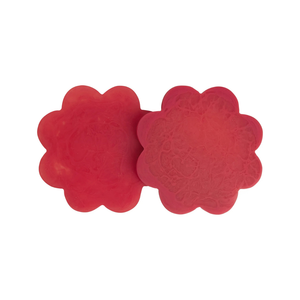 Cecilia Coasters - Set of 2 - Raspberry
