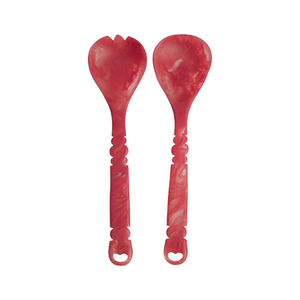 Wilkie Salad Servers - Raspberry