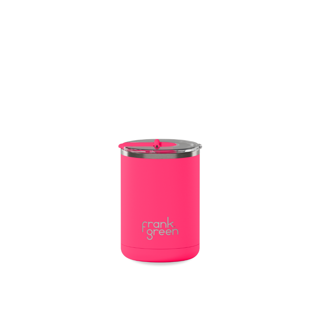 Ceramic Coffee Cup with Hinged Lid