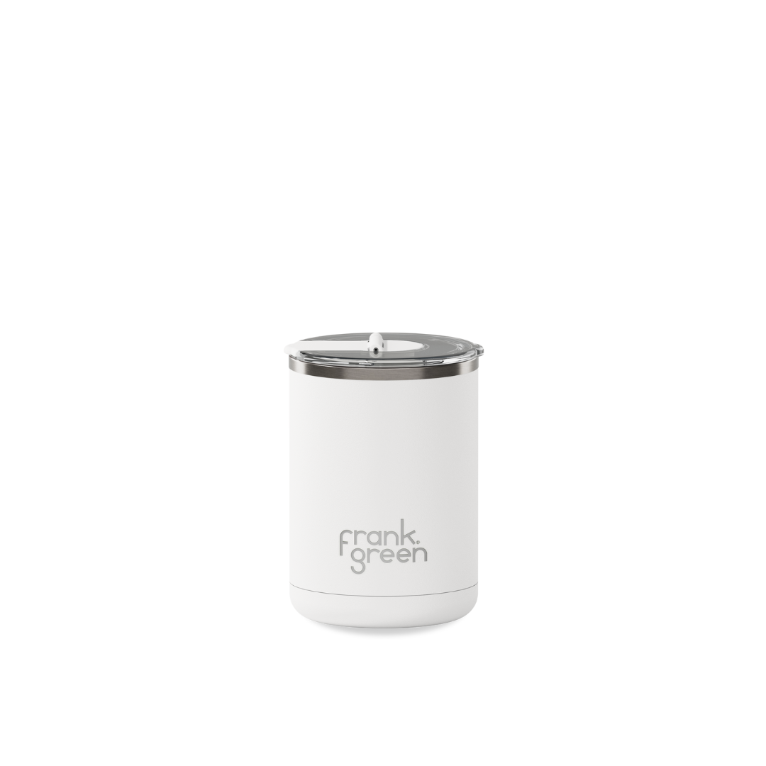 Ceramic Coffee Cup with Hinged Lid