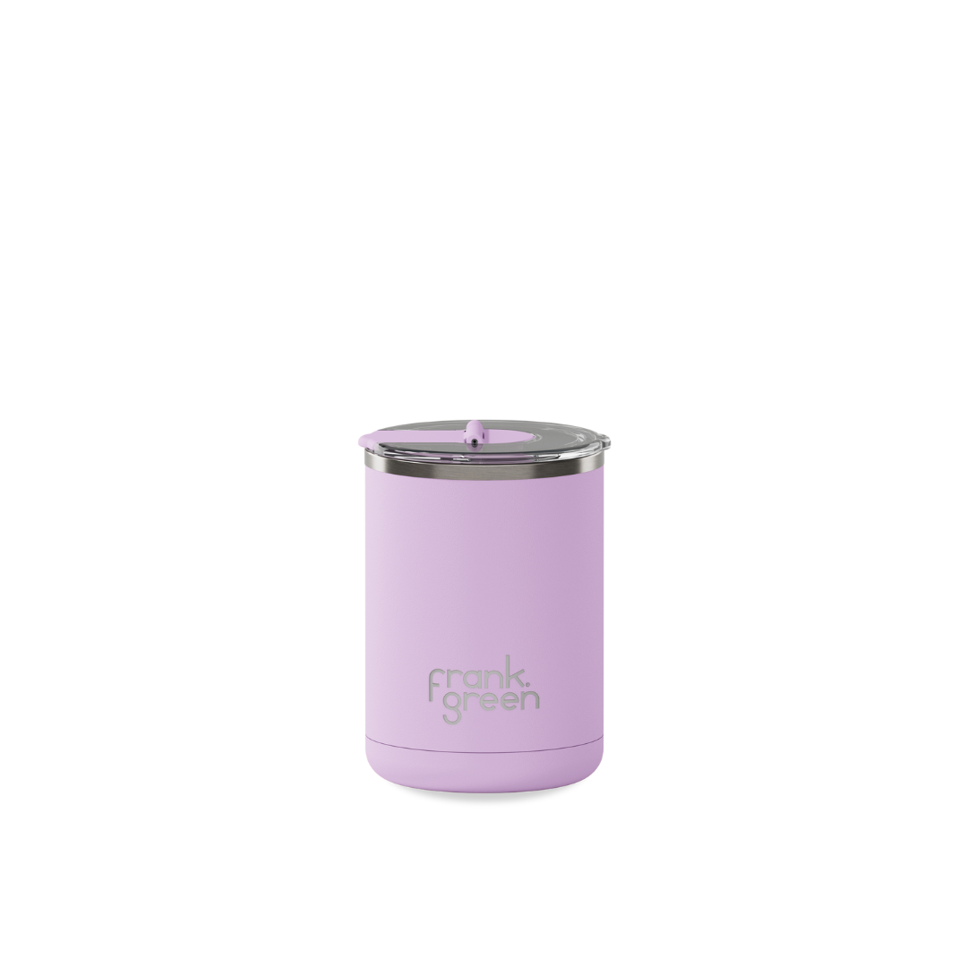 Ceramic Coffee Cup with Hinged Lid