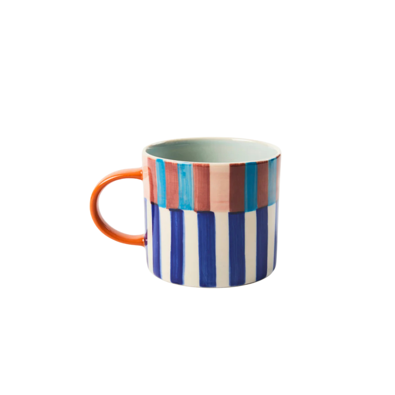 Bloomie Blue Stripe Mug