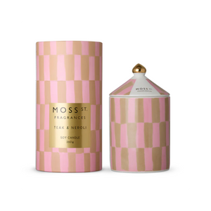 Ceramic Candle 360g - Teak & Neroli