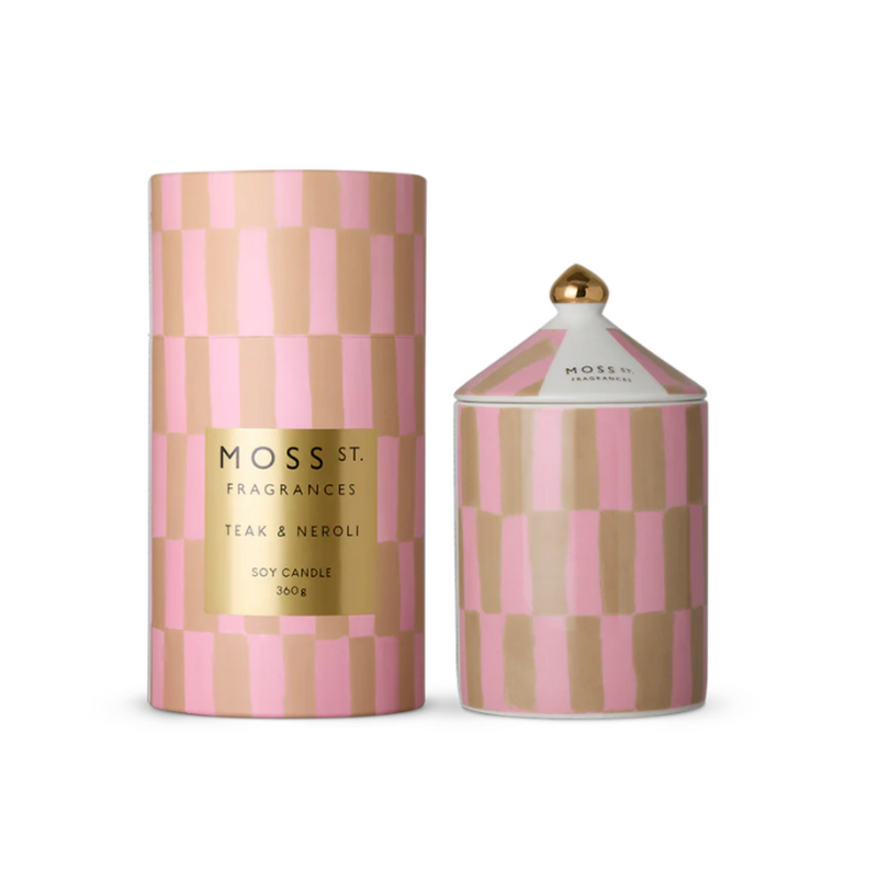 Ceramic Candle 360g - Teak & Neroli