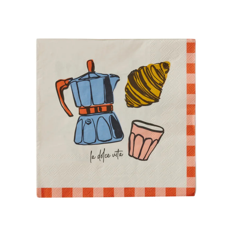 Brunch 20pk 3 Ply 33cm Napkin Multi