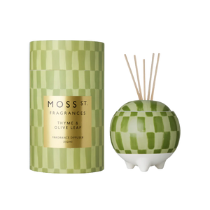 Ceramic Diffuser 350ml - Thyme & Olive Leaf