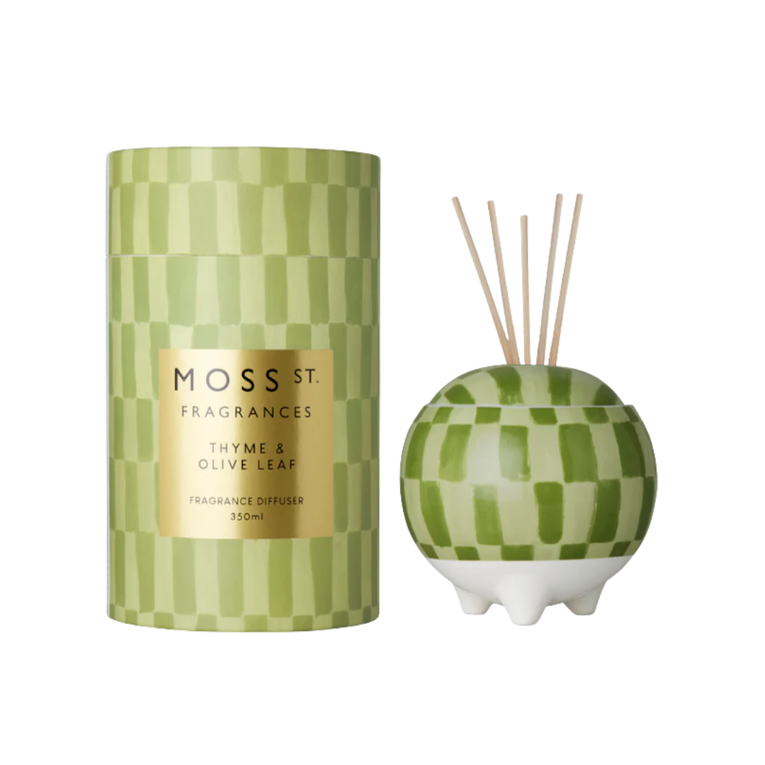 Ceramic Diffuser 350ml - Thyme & Olive Leaf
