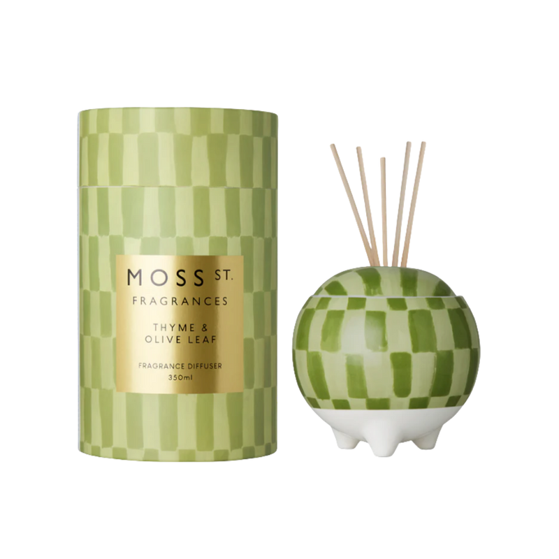Ceramic Diffuser 350ml - Thyme & Olive Leaf