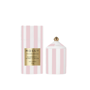 Ceramic Candle 100g - Raspberry, Honey & Musk