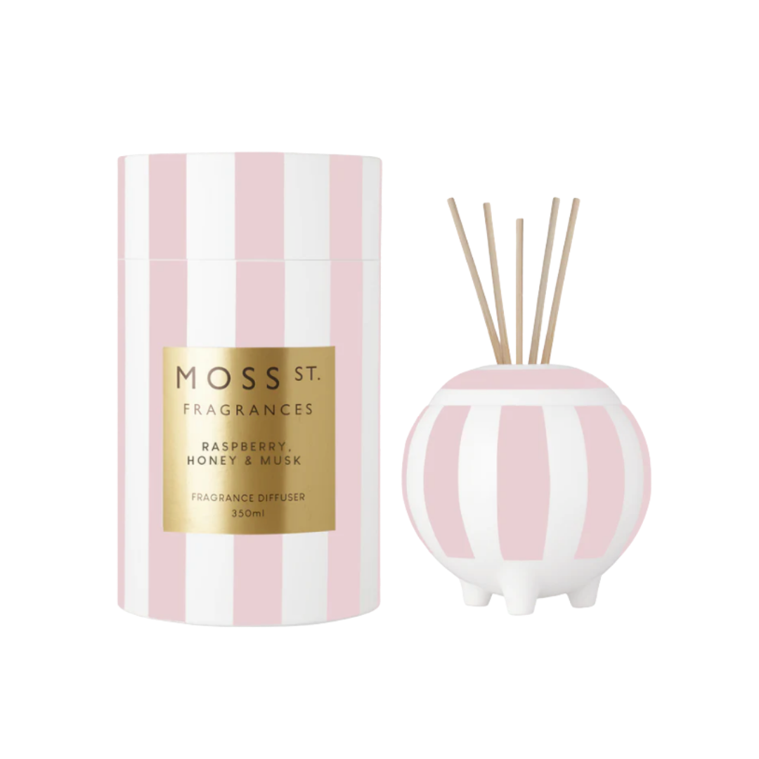Ceramic Diffuser 350ml - Raspberry, Honey & Musk