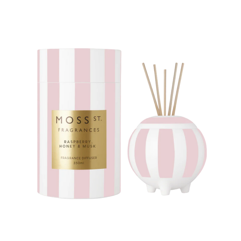 Ceramic Diffuser 350ml - Raspberry, Honey & Musk