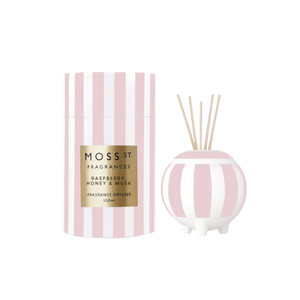 Ceramic Diffuser 100ml - Raspberry, Honey & Musk