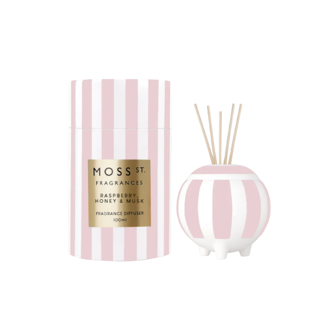 Ceramic Diffuser 100ml - Raspberry, Honey & Musk