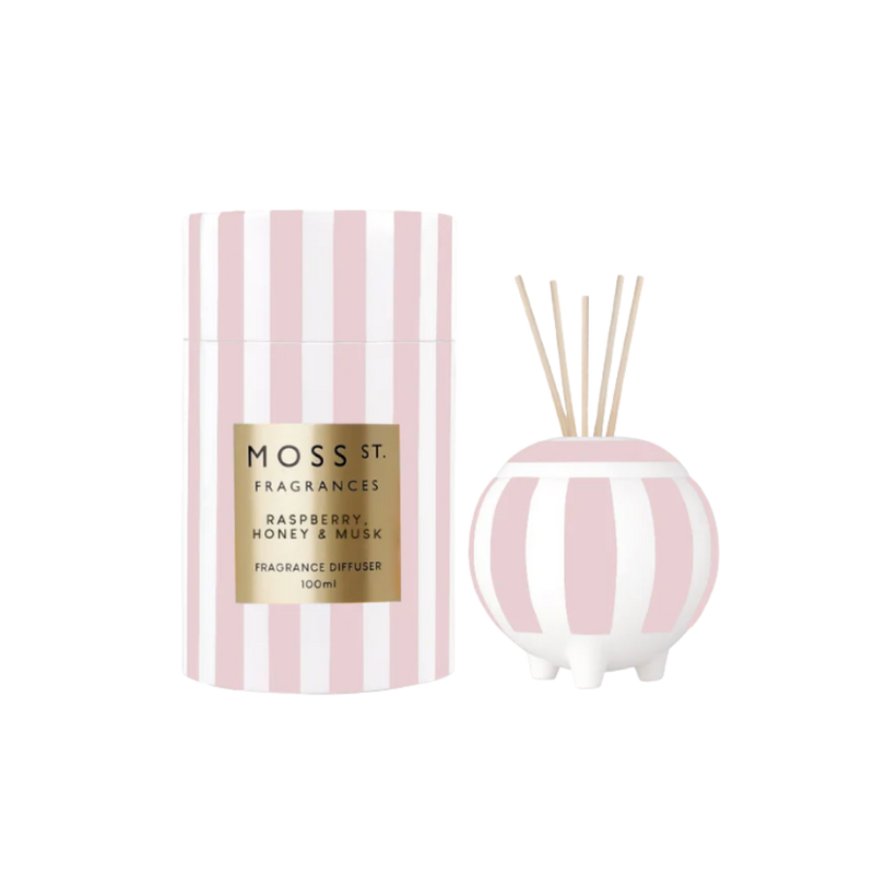 Ceramic Diffuser 100ml - Raspberry, Honey & Musk