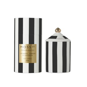 Ceramic Candle 360g - Jasmine, Amber & Saffron