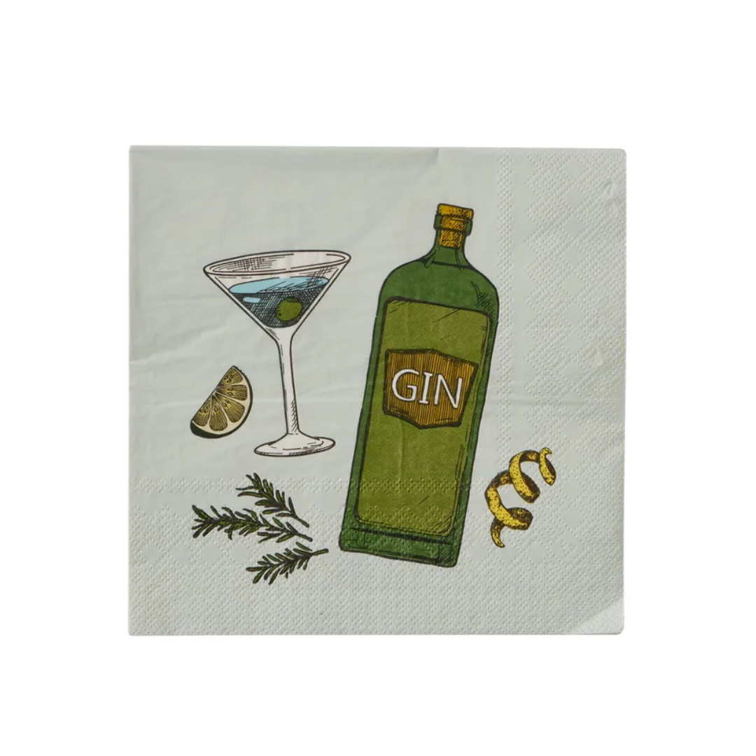 Gimlet 20pk 3 Ply 33cm Napkin Green