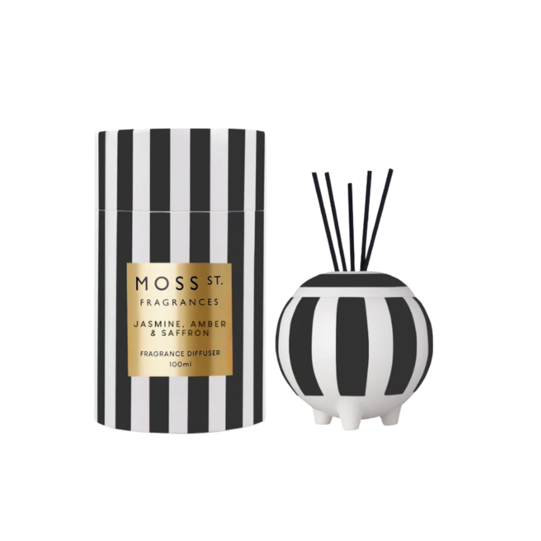 Ceramic Diffuser 100ml - Jasmine, Amber & Saffron