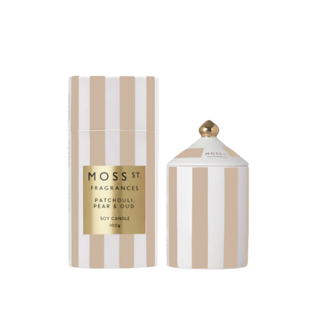 Ceramic Candle 100g - Patchouli, Pear & Oud