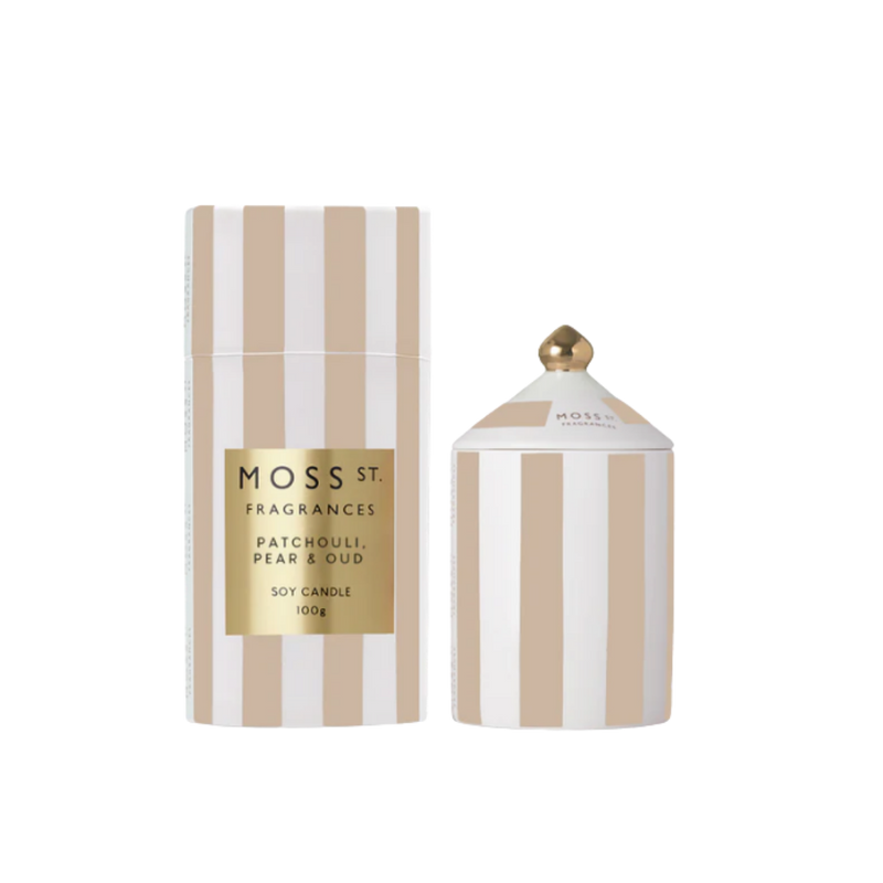 Ceramic Candle 100g - Patchouli, Pear & Oud