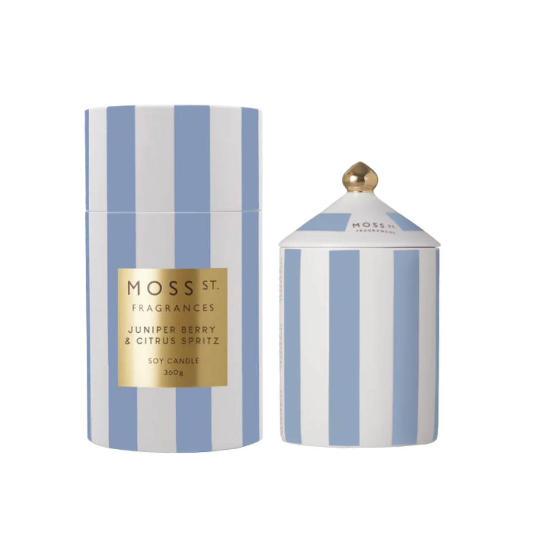 Ceramic Candle 360g - Juniper Berry & Citrus Spritz