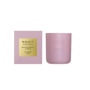 Soy Candle 300g - Blackcurrant & Rose