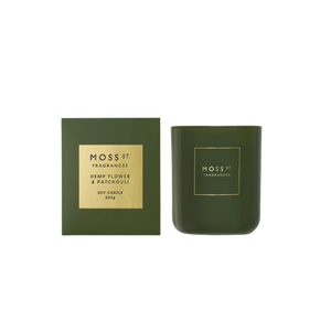 Soy Candle 300g - Hemp Flower & Patchouli