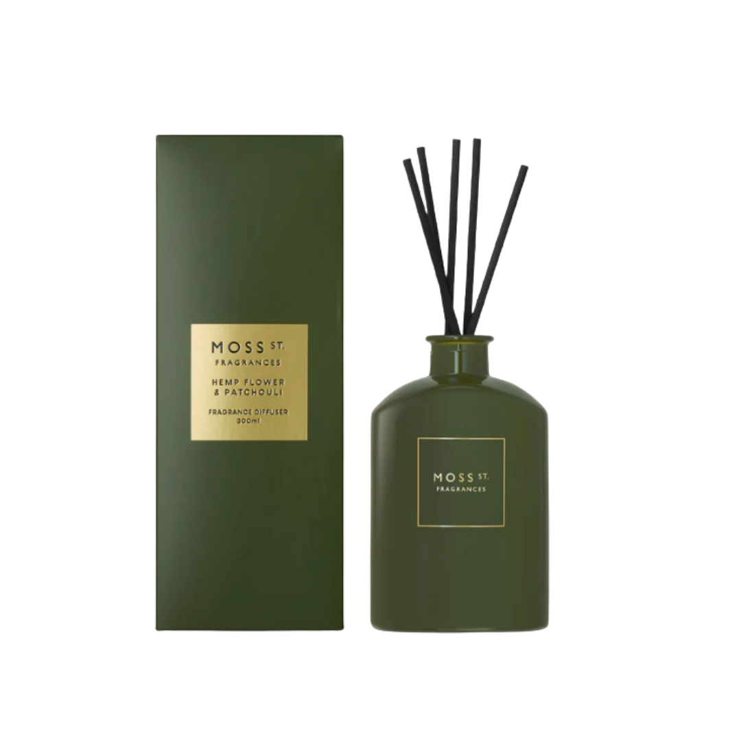 Fragrance Diffuser 300ml - Hemp Flower & Patchouli