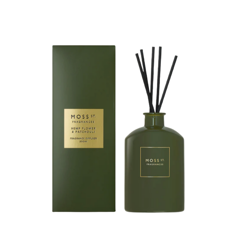 Fragrance Diffuser 300ml - Hemp Flower & Patchouli