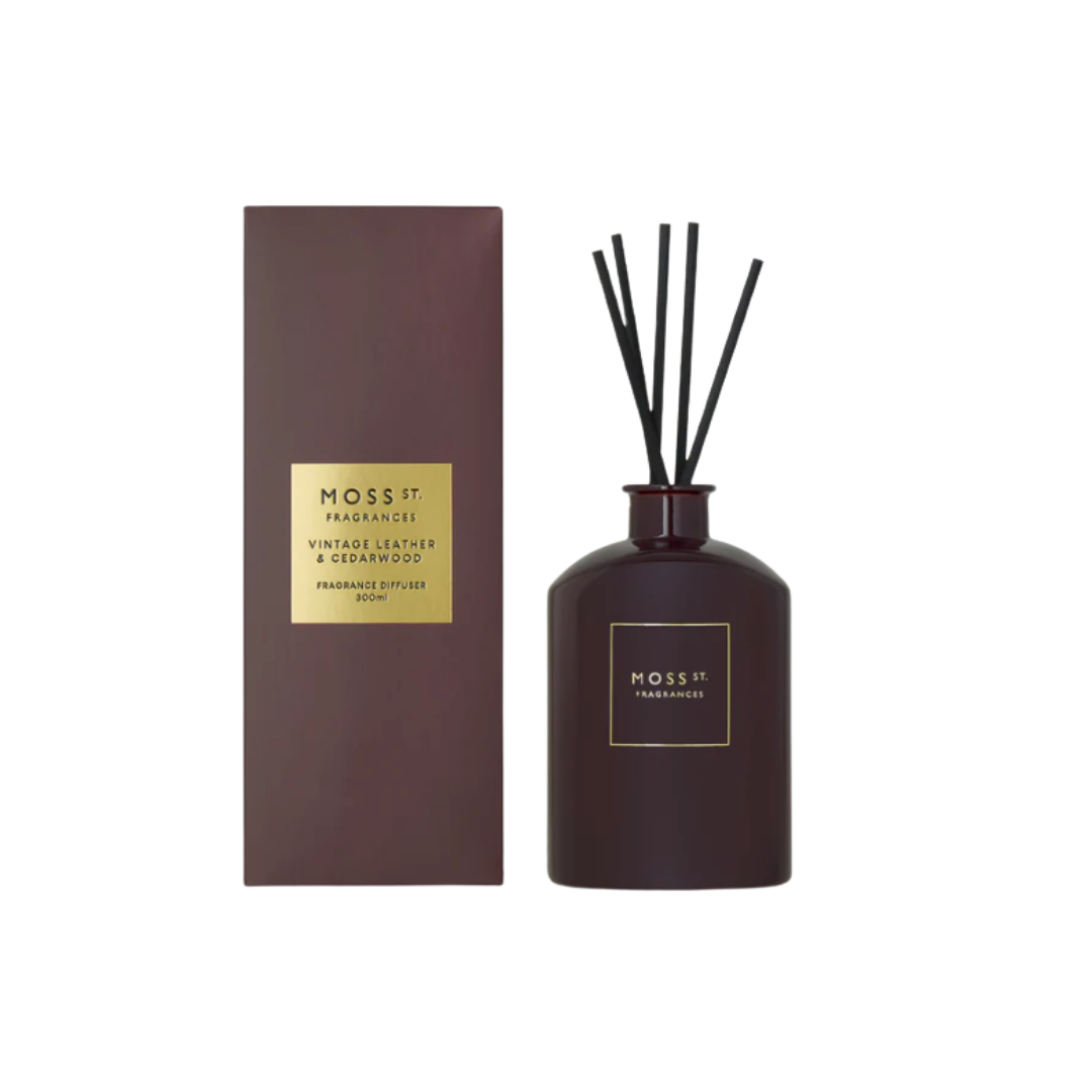 Fragrance Diffuser 300ml - Vintage Leather & Cedarwood