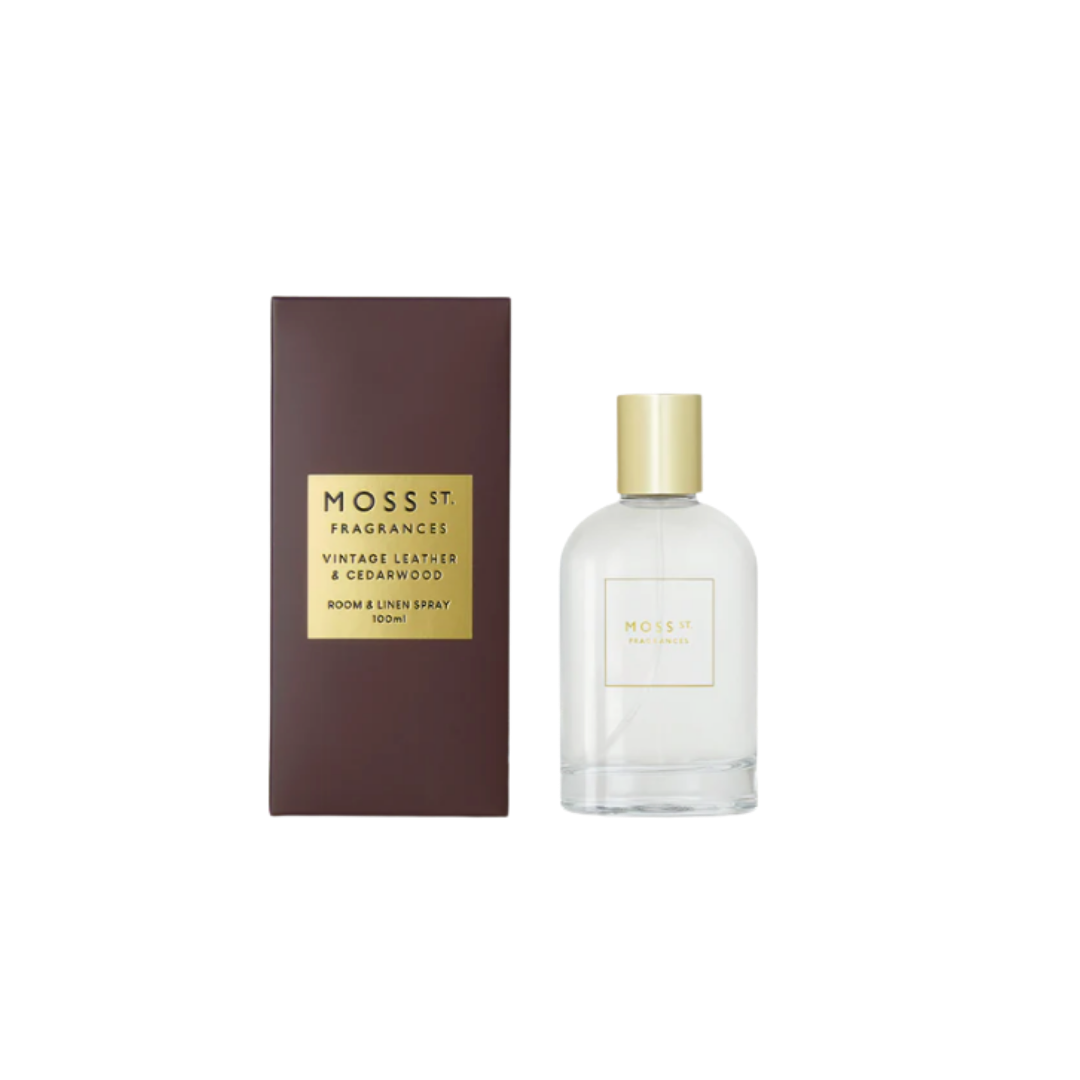 Room & Linen Spray 100ml - Vintage Leather & Cedarwood