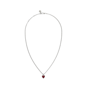 Mini Love Claw Necklace - Red Garnet