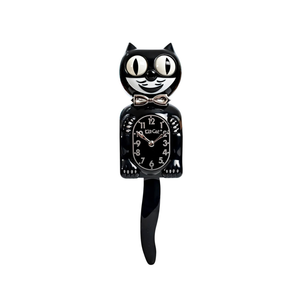 Kitchen Collection - Retro Black Kit Cat Clock