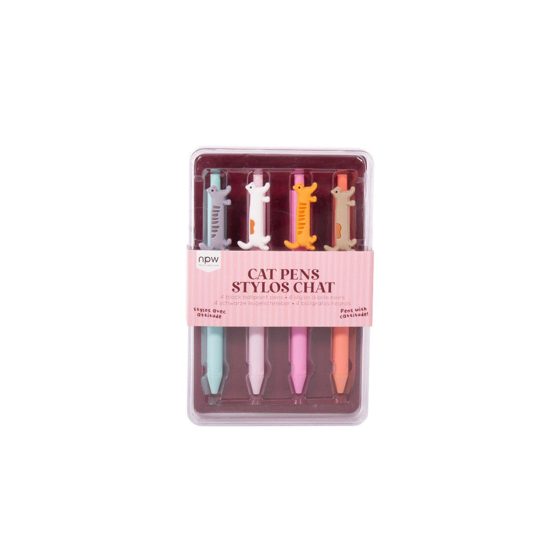 Cat Icon Pens - Set of 4