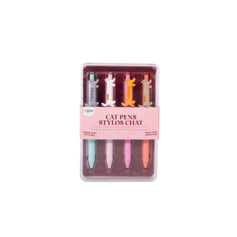 Cat Icon Pens - Set of 4