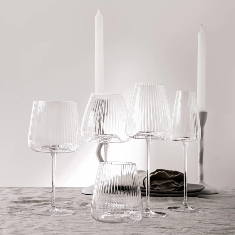 Melted Crystal Glassware – Set of 4