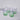 FLEUR STEMLESS GLASS- SET OF 4- GREEN/LILAC